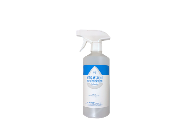 Antibakteriell Hånddesinfeksjon 500ml Spray - 85% Etanol